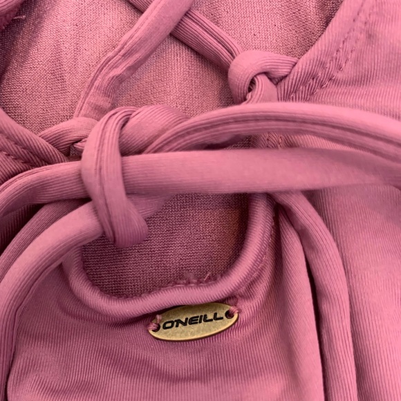 new oneill salt water solid purple mauve swimsuit - Picture 3 of 4